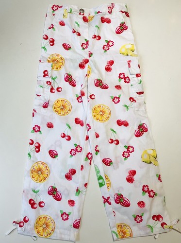 Koala Kids Tutti Frutti Outfit 48 months 4T summer Fruit Print Shirt Pants Set - Picture 3 of 5
