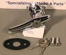 1930- 1931 Model A Ford Locking Outside Door Handle 2 Keys Wpad Mtg Screws 1930- 1931 Model A Ford Locking Outside Door Handle 2 Keys Wpad Mtg Screws