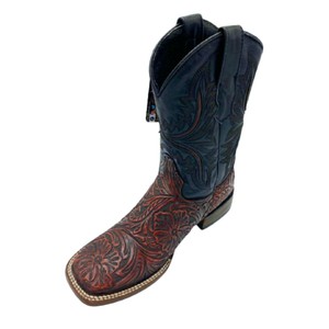 tooled leather boots