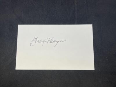 SIGNED IN-PERSON 3X5 INDEX CARD GREG THAYER MINNESOTA TWINS AUTO