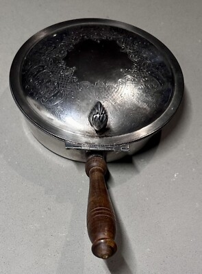 Vintage Silver Plate Over Copper Silent Butler Crumb Catcher Vintage Silver Plate Over Copper Silent Butler Crumb Catcher