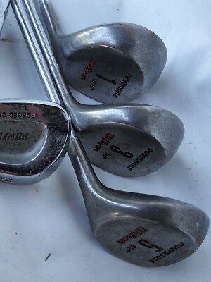 WILSON POWERSOLE IRONS 3-9 + 1 ,3,5 wood Lot + putter WILSON 