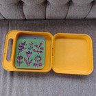 Tupperware/ Tuppertoys  Case With 8 Stencils: Animals ABC 123 Shapes - 1987, EUC — photo 3