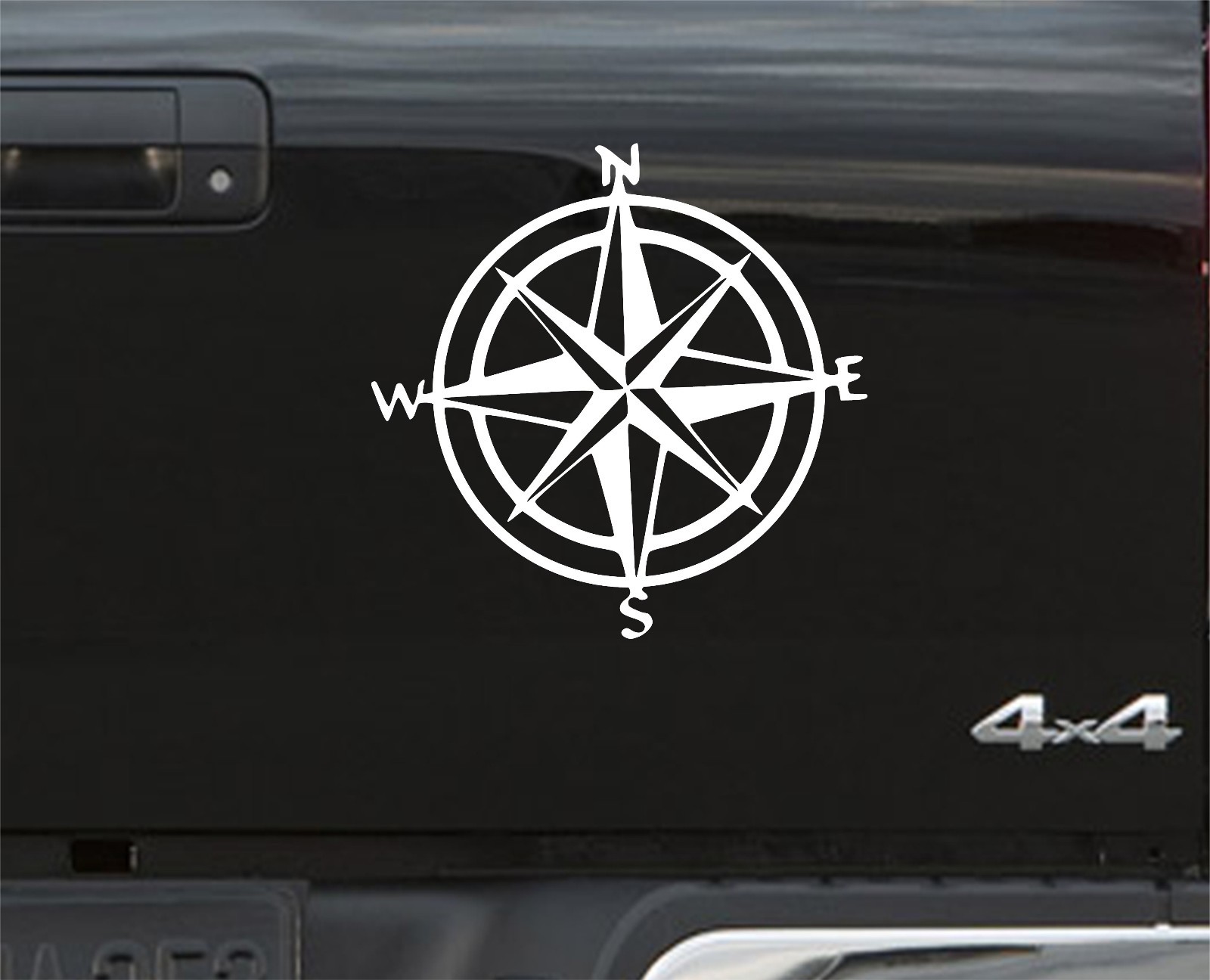 Compass Sticker, Decal, 4x4, Off Road, Navigation, Style, V1