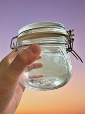 IKEA KORKEN Glass Jar Spice Herb Jam Bottles Clip Top Airtight Lid 0.5L New