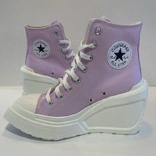 Converse Chuck 70 De Luxe Wedge Platform Hi Shoes Woman  s Sz 6.5 Pink AO7584C  