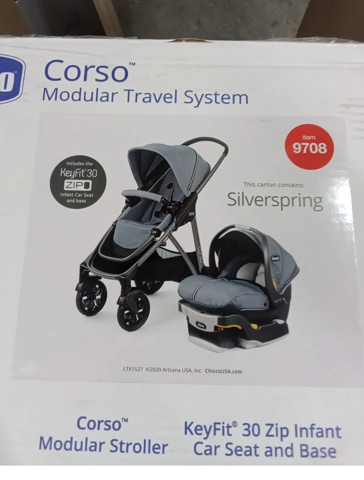 Chicco Corso Modular Travel System KeyFit Stroller Infant Baby Car Seat