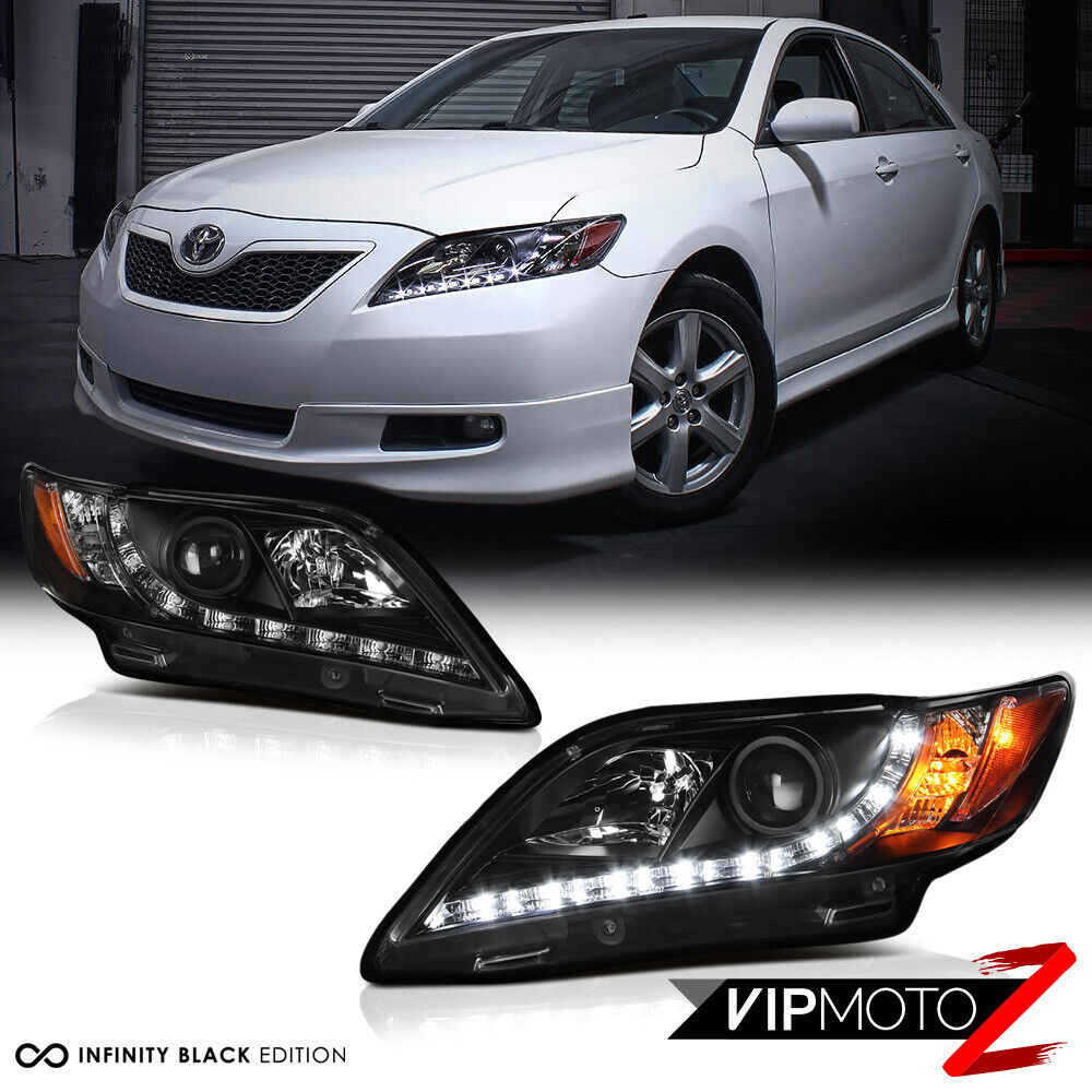 For 07-09 Toyota Camry "NEWEST LED DRL" Projector Headlights Headlamp LEFT RIGHT