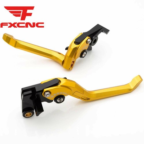 fit Honda CB600 HORNET 1999-2005 CNC Foldable Folding Brake Clutch Levers Gold - Picture 6 of 7