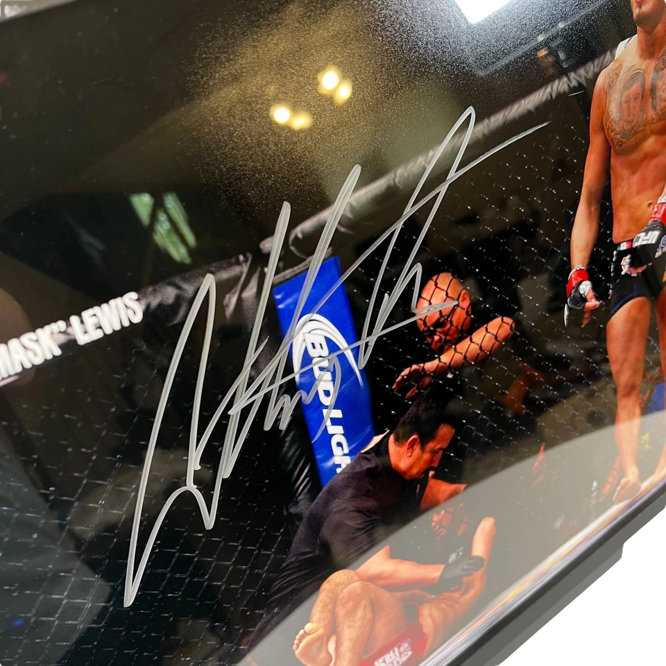 FOTO AUTOGRAFIADA FIRMADA POR ANTHONY SHOWTIME PETTIS UFC 20 X 16 ENMARCADA CERTIFICADO DE AUTENTICIDAD DE FANÁTICOS Foto 2 de 4