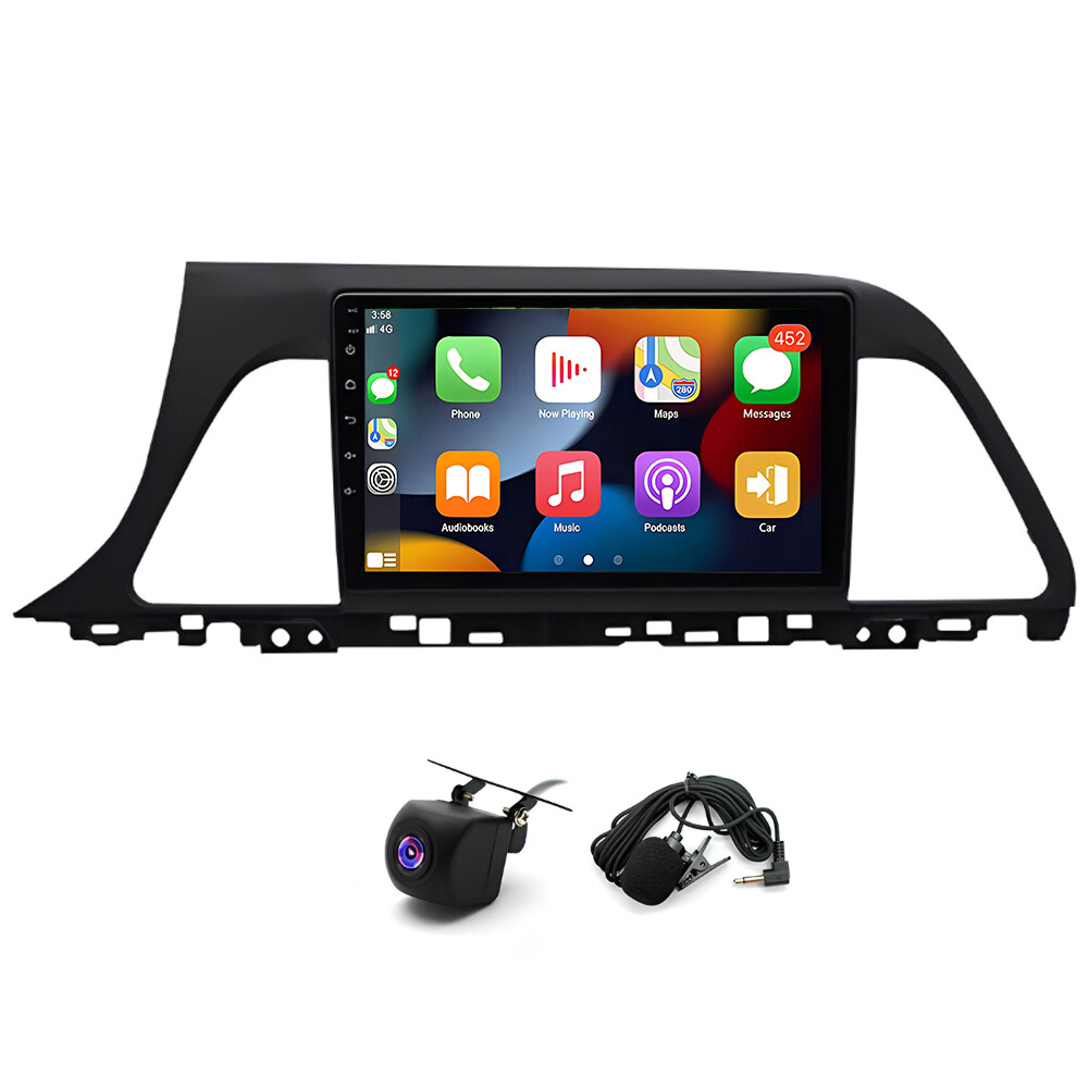 Carplay Car Radio Stereo Android 12 For Hyundai Sonata  2015-2017