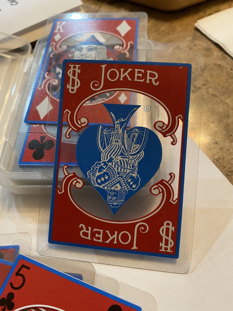 Vintage Bicycle Clear Plastic Poker Playing Cards In Plastic