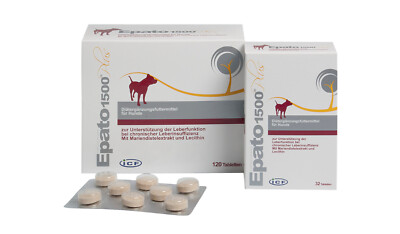 Epato 1500 plus 32 Tab. Hunde Leberinsuffizienz Leber Mariendistelextrakt