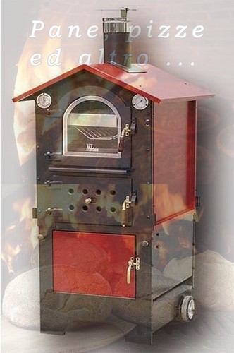 FORNO A LEGNA LEPRI ROSSO 80 VENTILATO + CARRELLO CON RUOTE + BARBECUE |  eBay