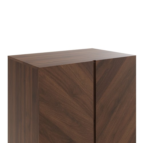 Catania 2 Door 1 Drawer Wardrobe Royal Walnut - Picture 7 of 8