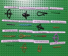 Lego New Minifigure Weapons Swords Crossbow Castle Knight Pieces You Pick