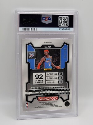 2023 Prizm Monopoly Shai Gilgeous-Alexander /149 Pink PSA 9 | eBay