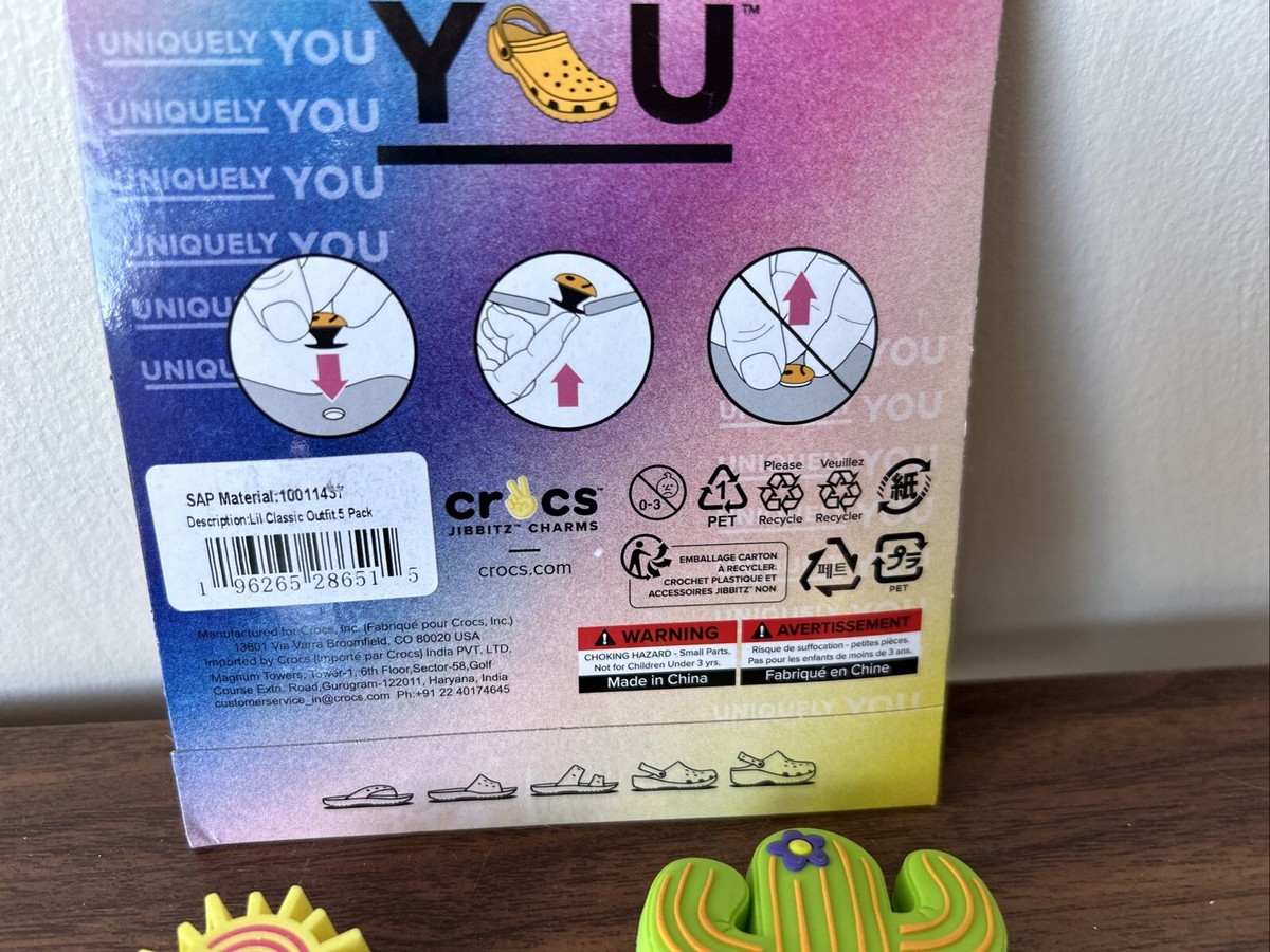 Crocs Uniquely You Alien Cool Spacemen Jibbitz Charms Eggplant
