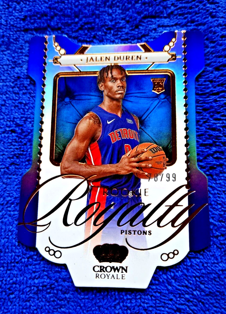 2022-23 Panini Crown Royale Jalen Duren Rookie Royalty Blue /99 RC 