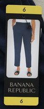 Banana Republic Ladies' Tapered Pull On Pants Color Navy Size 6