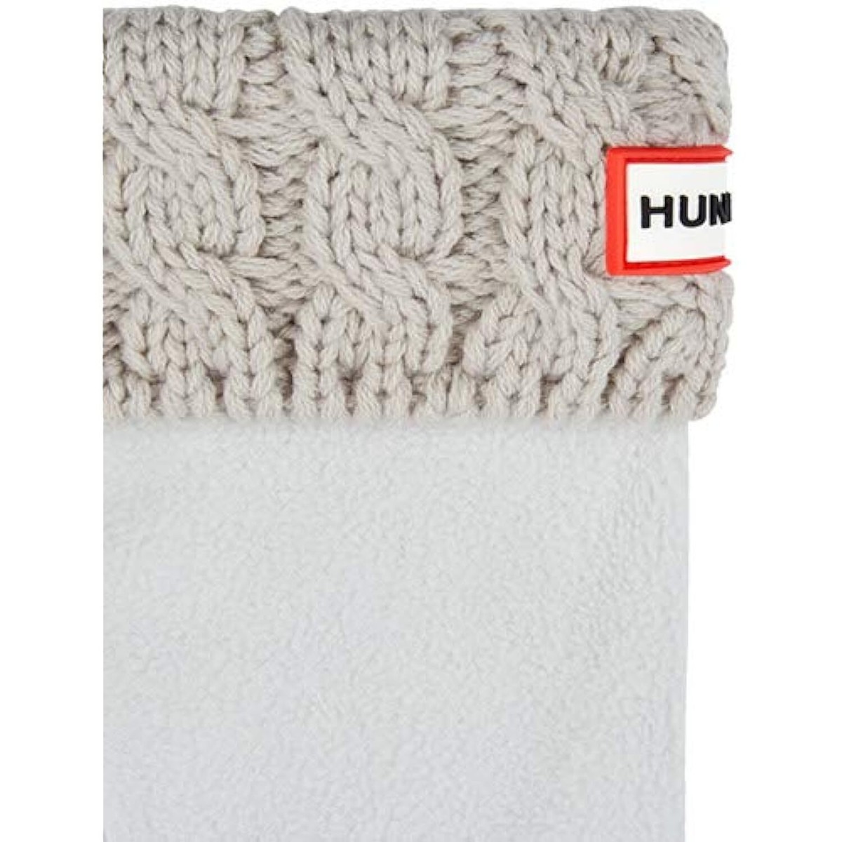 Hunter Original ESF15543 Kids Greige Six-Stitch Cable Boot Socks