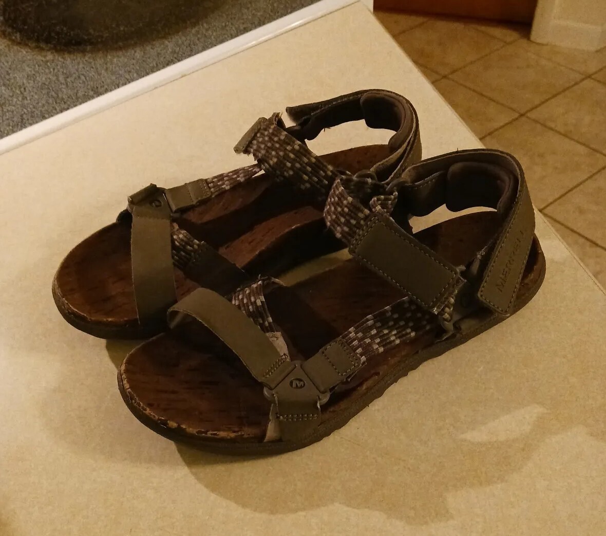 Merrell Boulder sandali sportivi donna scarpe performance marrone taglia 6