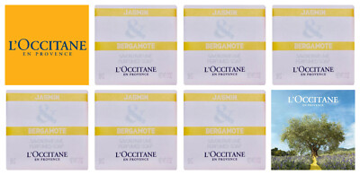 L Occitane Jasmin & Bergamotte sanfte Seife 6 x 50g Papier verpackt - NEU