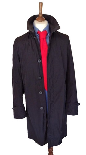 Burberry Schwarz Car Coat Special Edition Lederkragen IT 48 38" S Small - Bild 2 von 11