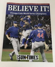 2016 Chicago Cubs Champion Sun Times Commemorative Book