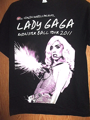 LADY GAGA MONSTER BALL S t shirt Vintage Rap Rock Punk Concert