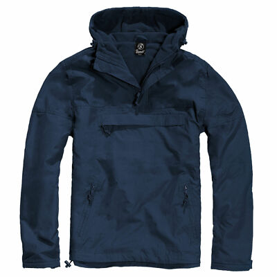 Brandit Veste Anorak Militaire Homme Laine Polaire Veste Bleu Marine - Main Image