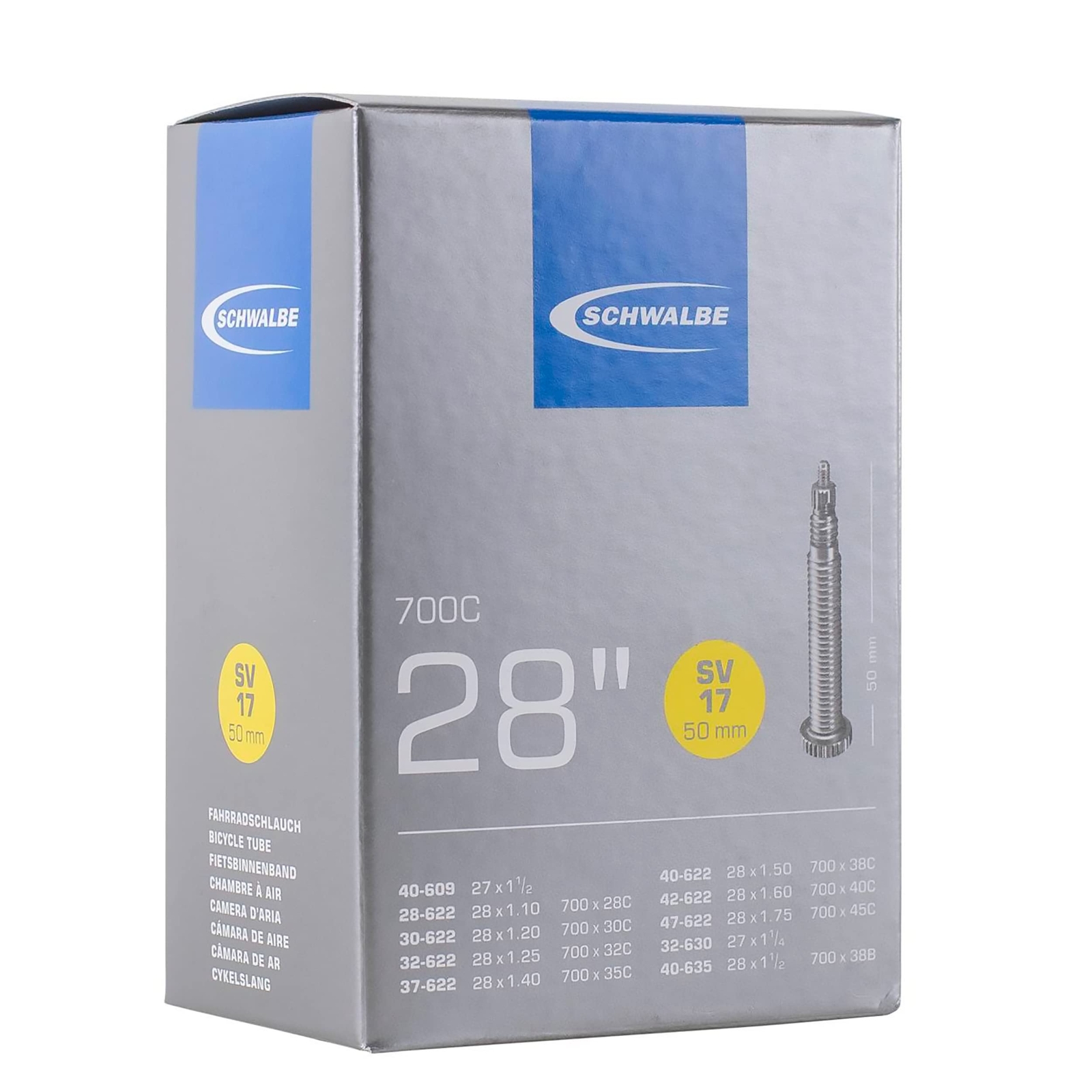 Schwalbe SV17 - Tubo interno 28/47-622/635 IB 50mm