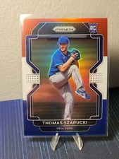 2022 Prizm Baseball Prizm Thomas Szapucki Red White Blue Parallel 