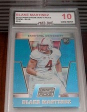 BLAKE MARTINEZ Rookie****2016 Panini PRIZM Draft--BLUE--GEM 10---PACKERS--246