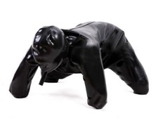 latex full cover dog catsuit with pads removable mouth tube custom made