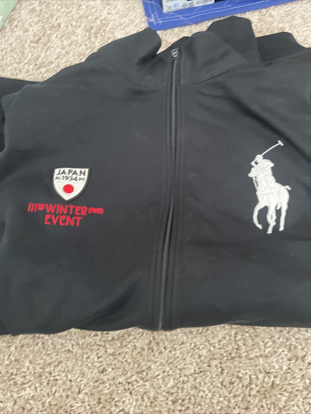 Polo Ralph Lauren Giacca Warm Up Uomo Big Pony Evento Inverno Giappone Taglia XXL Alta
