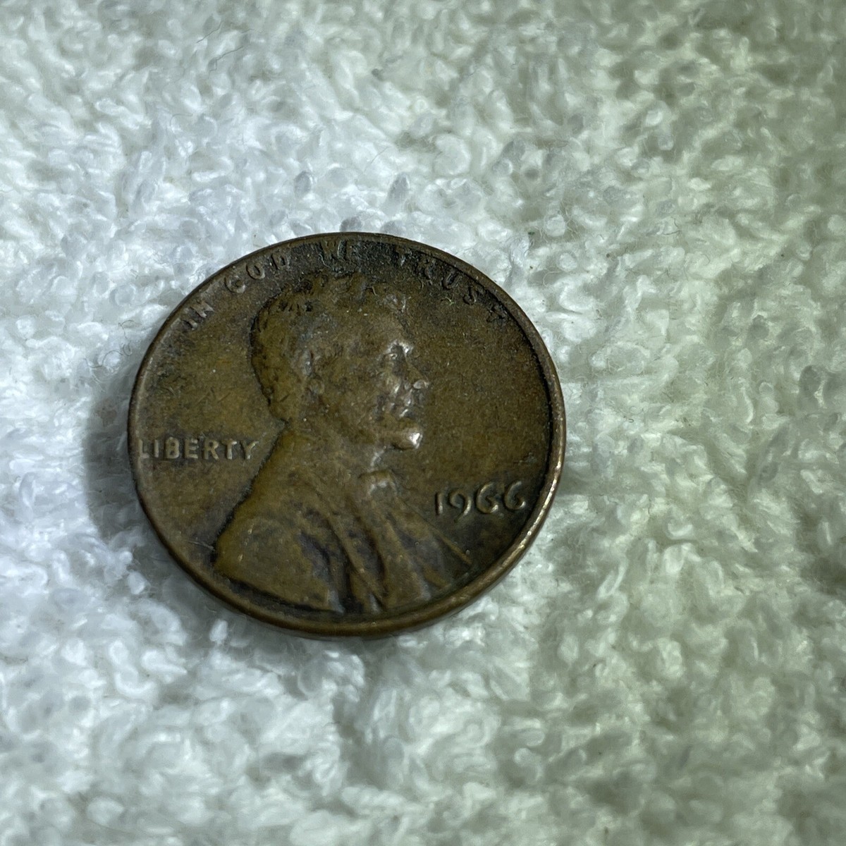 1966 Penny No Mint Mark - Lincoln Memorial Cent - L Error | eBay