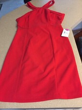 NWT*B Smart Formal Red Dress* Juniors Size 11* With Choker And Earrings