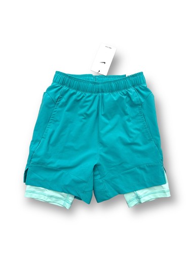 NWT$45 Nike Boys' Yoga 2-in-1 Training Shorts DM8522 392 Size S - Picture 4 of 8