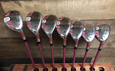 USED Petite Ladies Pink iDrive Hybrid Golf Club Set 5-SW Lady Graphite 514-C0GI