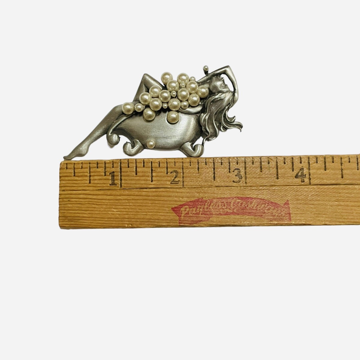 Spilla A Cesto Fiorito In Oro E Argento Con Perle E Diamanti - Italia - Foto 2