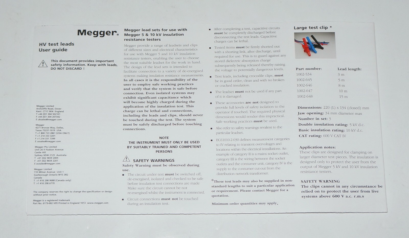 Megger Mit525 Ac And Battery Megohmmeter 5kv W Data For Sale Online Ebay