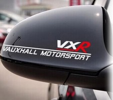 A Pair ☆VXR ☆ Rearview Mirror Car Stickers Decals Graphics For Vauxhall (White-