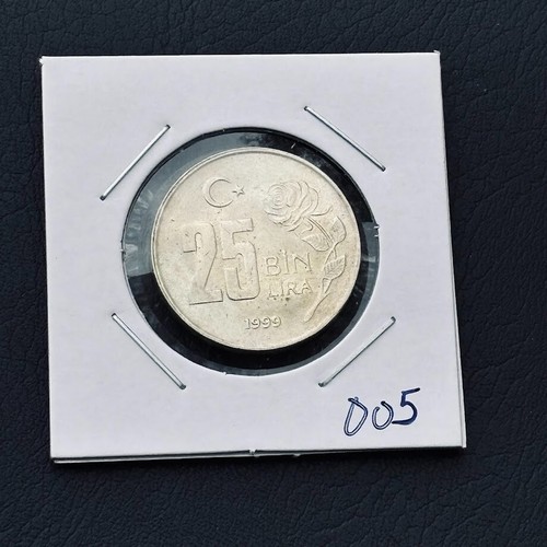 1999 Turkey Coin 2500 Lira KM# 1041 Europe Foreign World Coins FREE SHIPPING - Picture 5 of 5