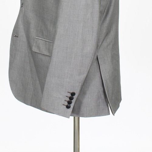 J. Ferrar 40R Gray Polyester Solid Two Button Sport Coat Blazer Jacket - Picture 8 of 10