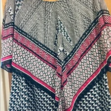  AB Studio Boho Tank/Poncho/Tunic Women's  Size 1X 