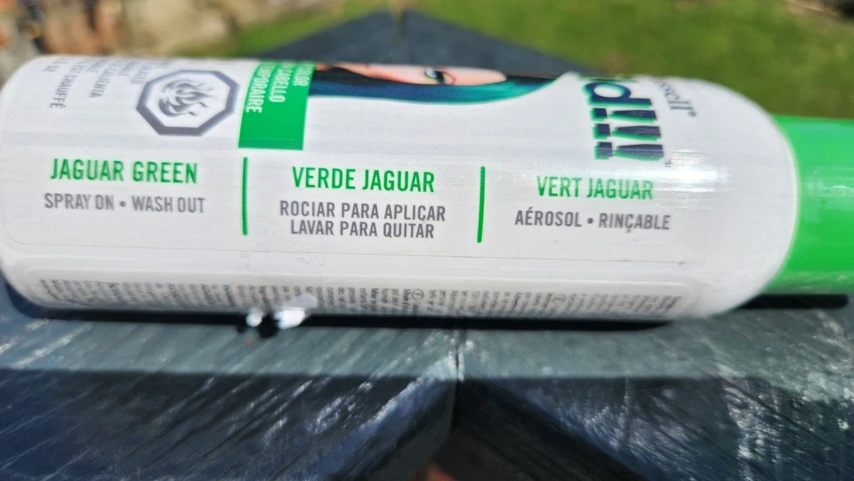 B Wild!! Tinta de cabelo temporária, 3,5 oz, spray verde jaguar na lavagem - Imagem 3 de 4