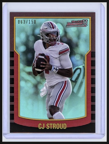 2021-22 Bowman University C.J. Stroud 2000 Bowman Aqua /150 Ohio State