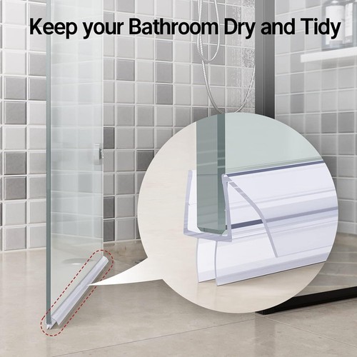 Duschtür Bodendichtung 3-teilig Sektional Dusche Einbauset1336 - Bild 5 von 7