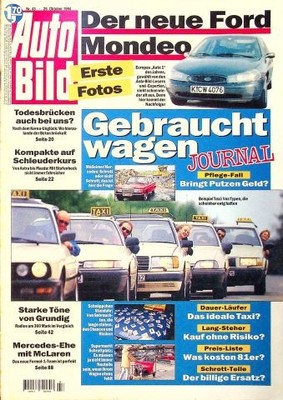 2) Auto Bild 43/1994 - Opel Astra F GLS 1.6 Limous - Peugeot 306 SR 1.6 Limousin